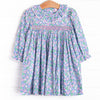 Lilac Lady Smocked Dress, Blue