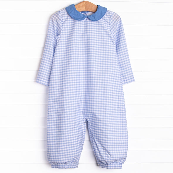 Everett Long Romper, Blue