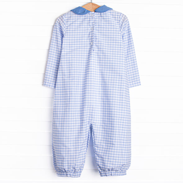 Everett Long Romper, Blue