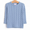 Caleb Cable Knit Sweater, Blue