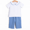 Goodbye Blue Skies Pant Set, Blue