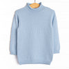 Rolled Neck Sweater, Blue