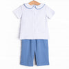 Goodbye Blue Skies Pant Set, Blue