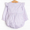 Willa Side Tie Bubble, Pink and Blue Plaid