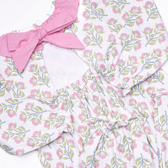 Pick Me Petals Long Romper, Pink