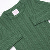 Caleb Cable Knit Sweater, Green