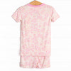 Marigold Meadow Bamboo Pajama Short Set, Pink