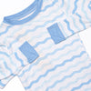 Ric Rac Rays Bamboo Pajama Set, Blue