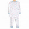 Full Heart Bamboo Pajama Set, Blue