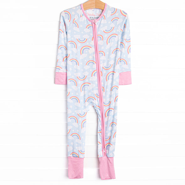 Restful Rays Bamboo Zippy Pajama, Blue