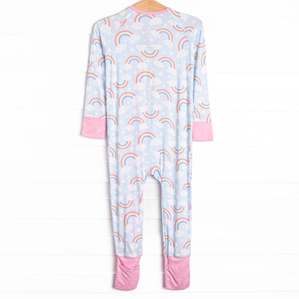 Restful Rays Bamboo Zippy Pajama, Blue