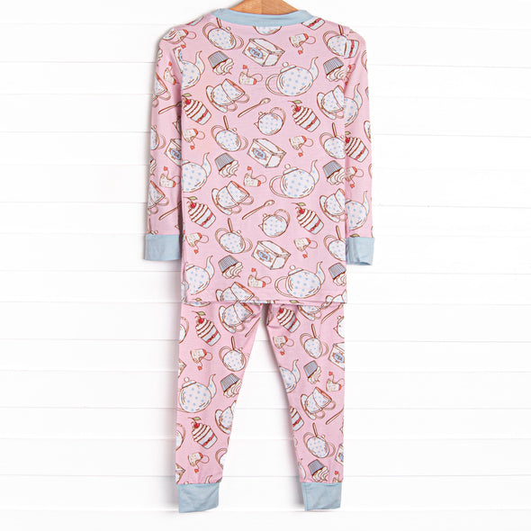 Sip and Slumber Bamboo Pajama Set, Pink