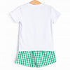 Reel 'Em In Applique Short Set, Green