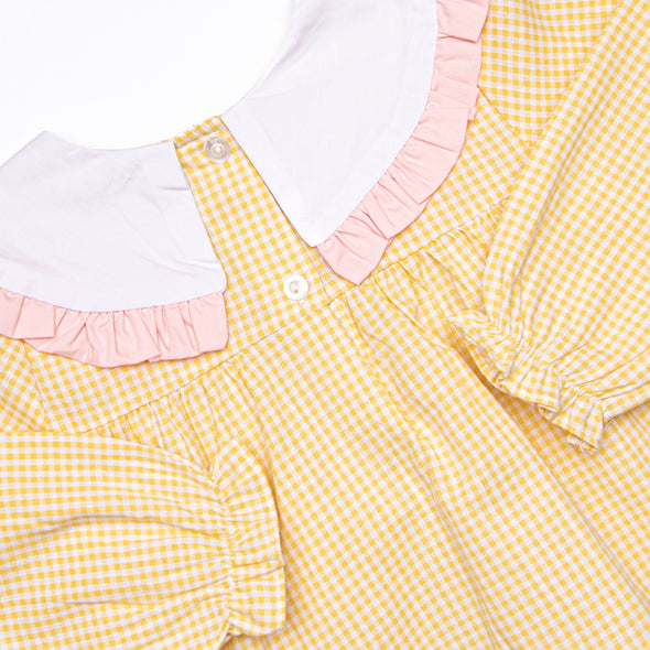 Peyton Long Sleeve Diaper Set, Yellow