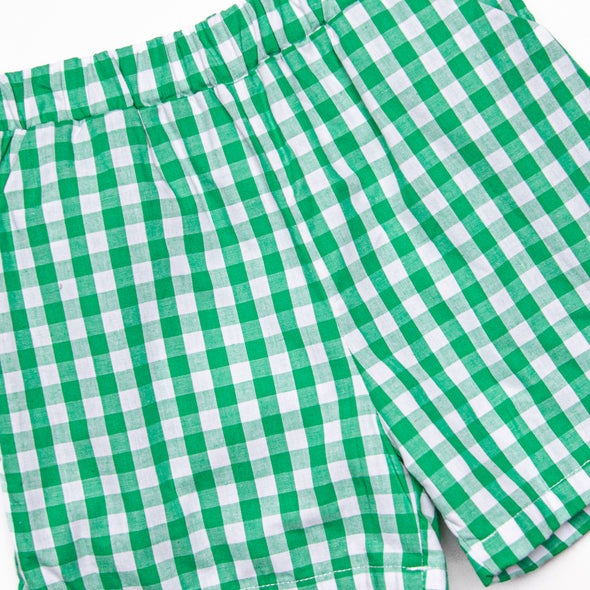 Reel 'Em In Applique Short Set, Green