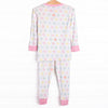 Dozing Off Dots Bamboo Pajama Set, Pink