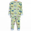 Road Work Rush Bamboo Pajama Set, Green