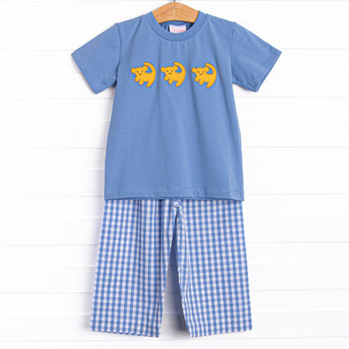 Pride Land Pals Applique Pant Set, Blue