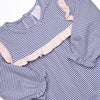 Bonnie Long Sleeve Bubble, Slate Blue Stripe