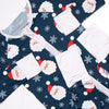 Seasonal Snowfall Bamboo Zippy Pajama, Navy