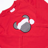 Merry Mouse Applique Pant Set, Red