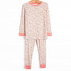 Fall Flowers Bamboo Pajama Set, Pink