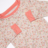 Fall Flowers Bamboo Pajama Set, Pink