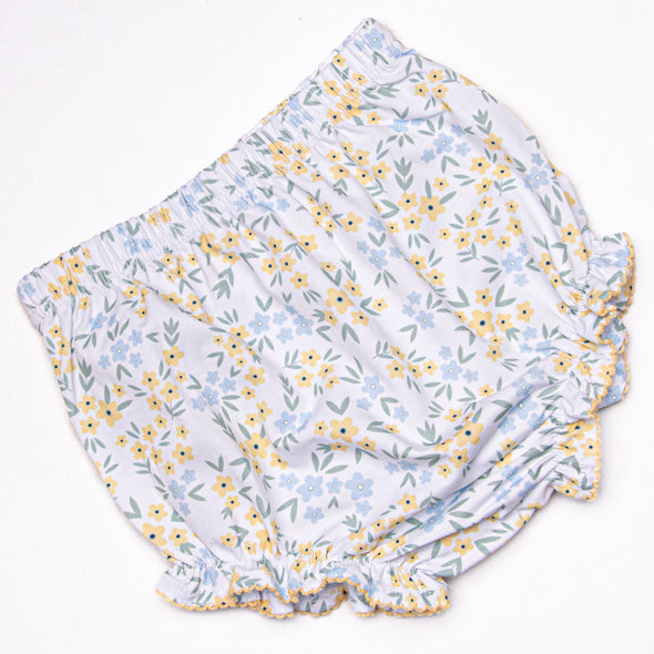 Sage Seasons in the Sun Ruffle Diaper Set, Yellow