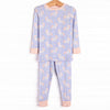 Unicorn Dreams Bamboo Pajama Set, Blue