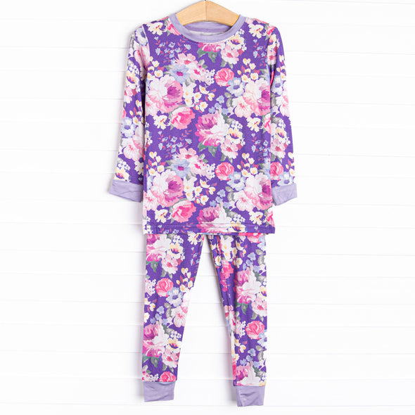 Pillow Petals Bamboo Pajama Set, Purple