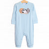 Play Ball Applique Romper, Blue