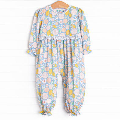 Mia Ruffle Romper, Marigold