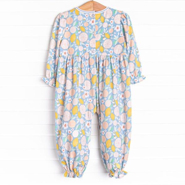 Mia Ruffle Romper, Marigold