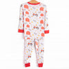 Barnyard Bunch Bamboo Pajama Set, Red