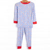 Ballpark Cutie Bamboo Pajama Set, Blue