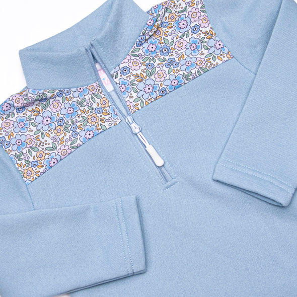 Sawyer Floral Pullover, Blue