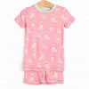 PJ Pal Bamboo Pajama Short Set, Pink