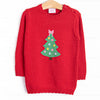 Tree Tradition Girl Sweater, Red