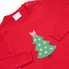 Tree Tradition Girl Sweater, Red