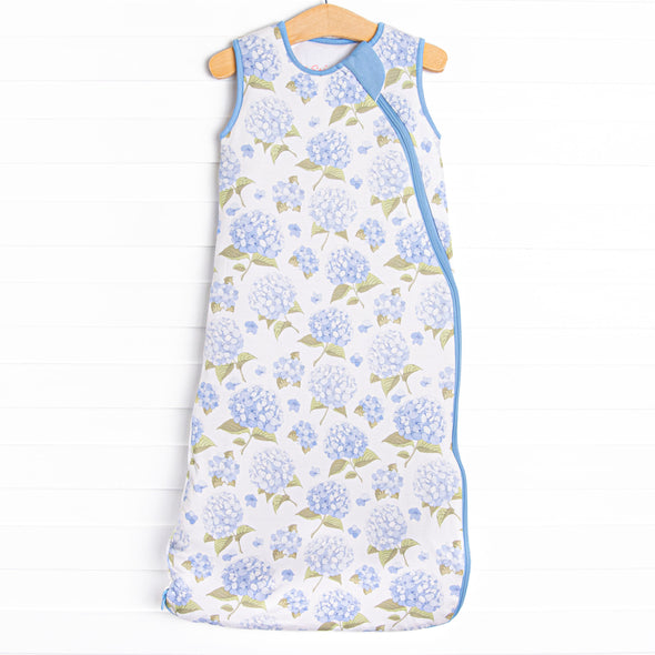 Hydrangea Blooms Bamboo Sleep Bag, Blue