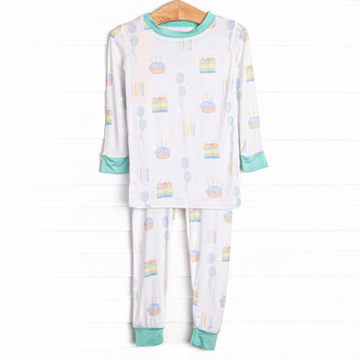 You're Invited Bamboo Pajama Set, Green