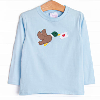 Migrating Messenger Applique Top, Blue