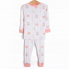 You're Invited Bamboo Pajama Set, Pink