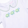 Turtle Trio Applique Diaper Set, Green