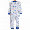 Pale Blooms Bamboo Pajama Set, Blue