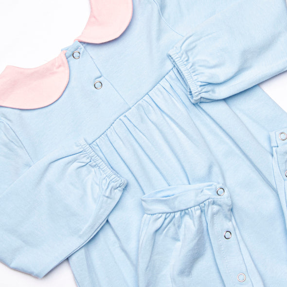 Karina Romper, Pink and Blue