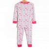 Blue Floral Bamboo Pajama Set, Pink