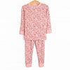 Red Ribbons Bamboo Pajama Set, Red