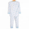 You Had Me at Hydrangea Bamboo Pajama Set, Blue