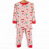 Pups and Presents Bamboo Pajama Set, Pink